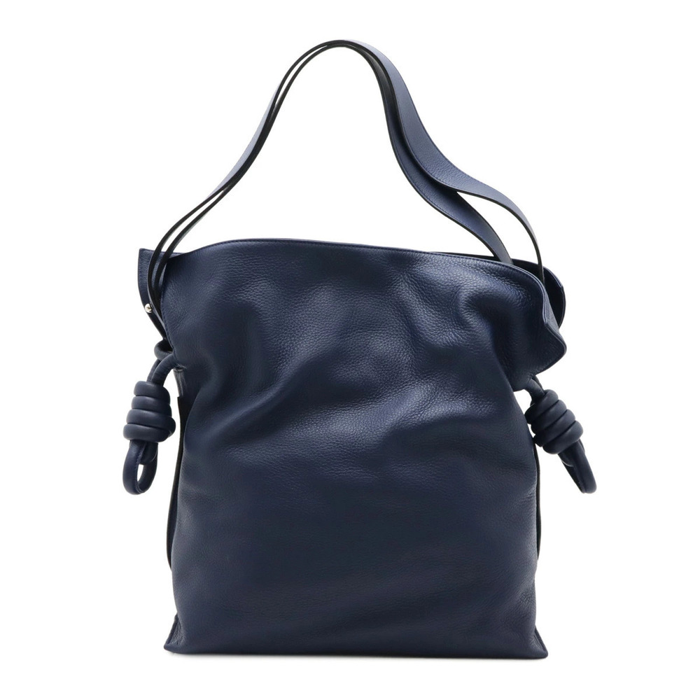 Loewe Flamenco Knot Crossbody Bag Leather Blue